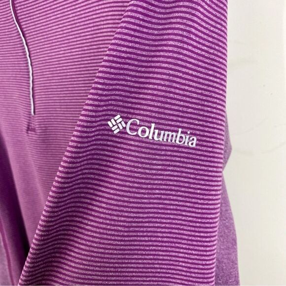 Columbia Active 1/2 Zip Lightweight Purple Pullover - Picture 4 of 12